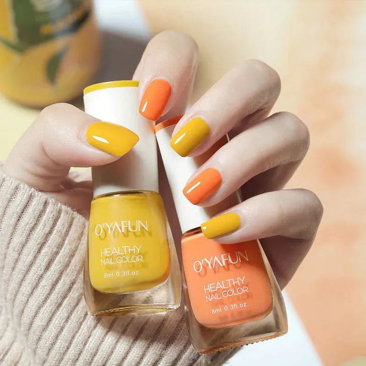 40 Colors Nail Polish Normal Without Lamp Art Manicure Semi-permanent Varnish Quick Dry Tearable 8ml Long Lasting Nail Polish