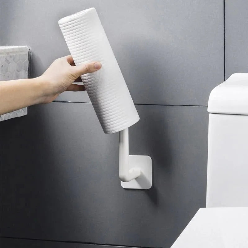 1/2pcs Toilet Paper Hold Tissue Hanger Storage Rack Kitchen Self-adhesive Accessories Under Cabinet Paper Roll Rack Towel Holder