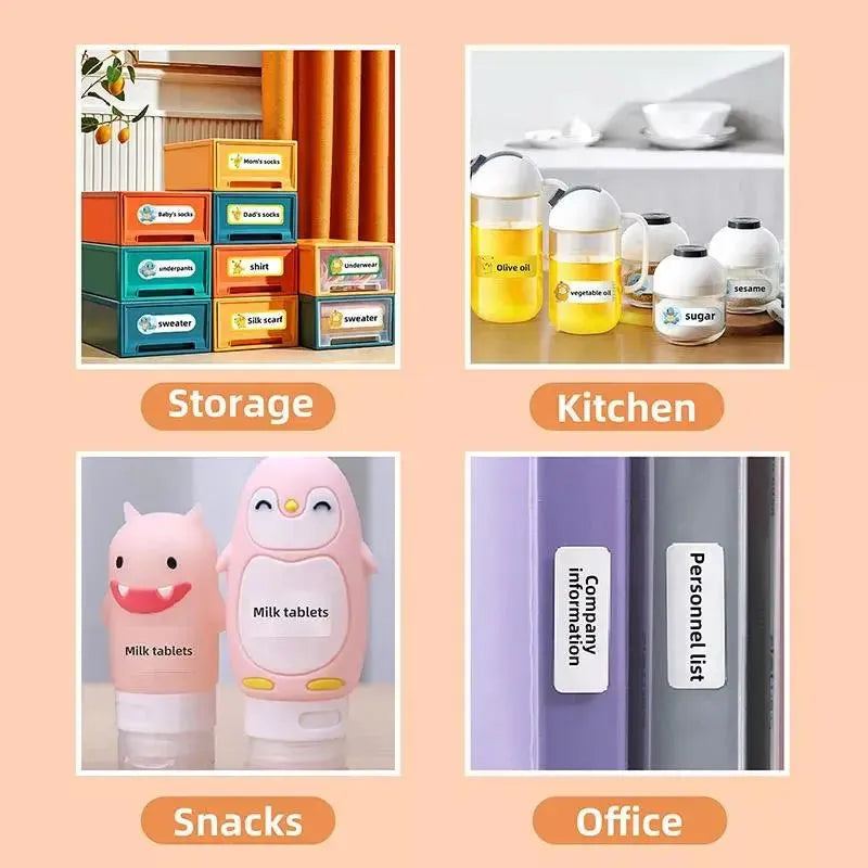 Niimbot White Label Thermal Paper for D11 D110 D101 Printer  Label Sticker Paper Roll Waterproof Anti-Oil Tear-Resistant