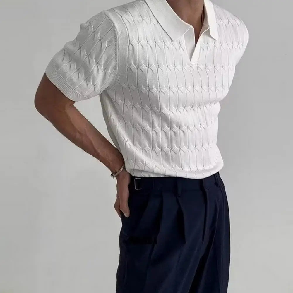 Men T Shirt Solid Color Striped O-neck Short Sleeve Streetwear Casual Men Clothing Summer 2023 Fitness Fashion Tee Tops