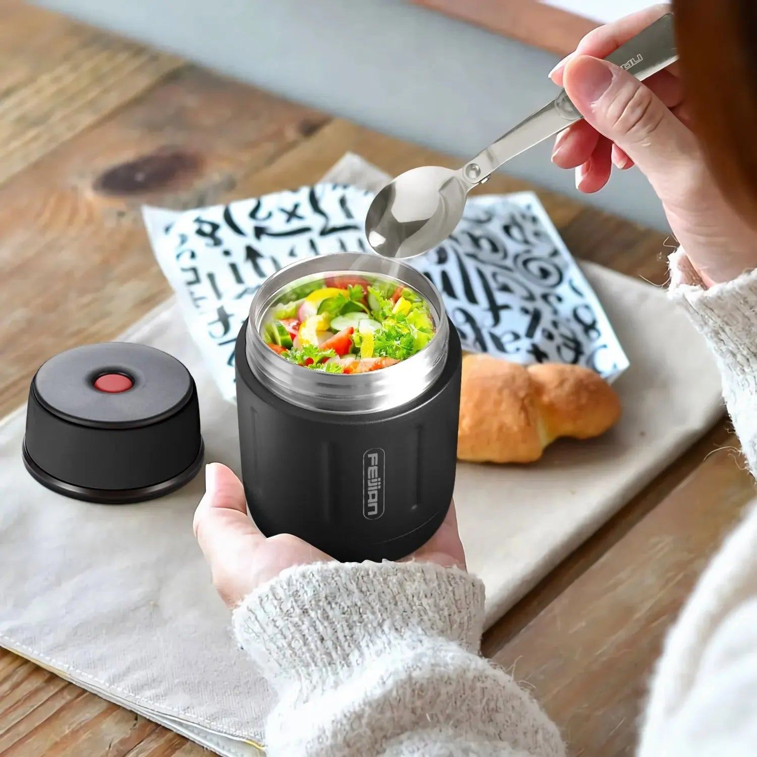 Lunch Box 750ml/25oz Durable Stainless Food Thermos Insulated