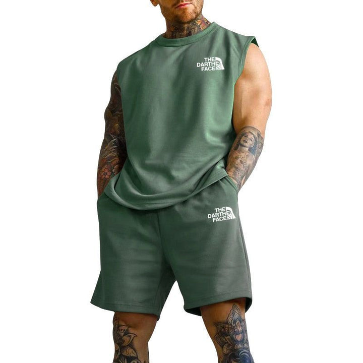 Sports Oversized Suit Short Sleeve T-shirt Suit Men's Clothing Casual Fashion Sportswear 2-piece Set - Jointcorp