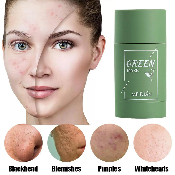 40ml Remove Blackhead Green Tea Solid Mask Clean Stick Mask Facial Dispel Acne Blemish Shrink Pores Korean Skin Care Multipack
