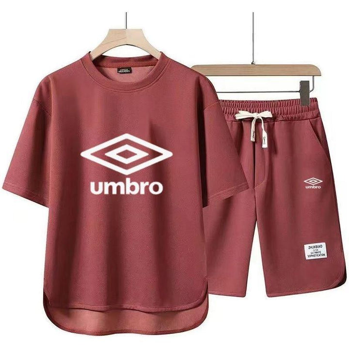 Sportswear cotton casual T-shirt and shorts set fashionable two-piece set - Jointcorp