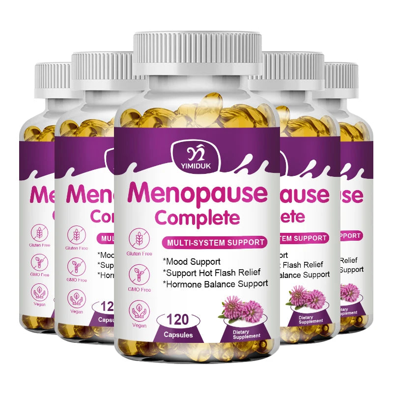 Menopause Relief Capsules Support Weight Management Improves Metabolism & Bloating Hot Flashes & Night Sweats Mood Supplements
