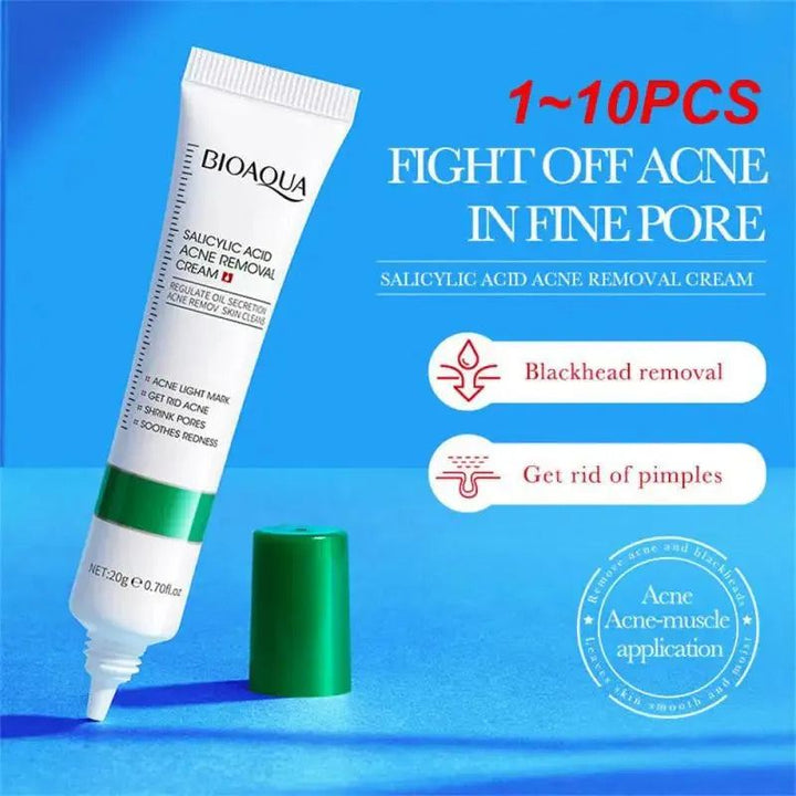 1~10PCS 20ml Salicylic Acid Refining Cream Shrink Pore Improve Acnes Blackheads Whitening Anti-aging Oil Control Skin Care