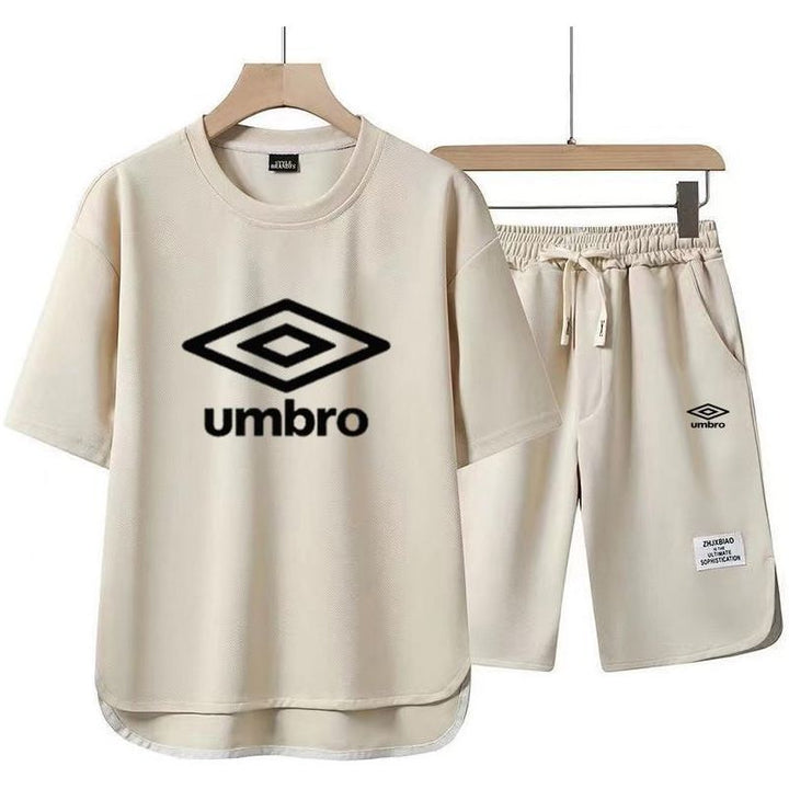 Sportswear cotton casual T-shirt and shorts set fashionable two-piece set - Jointcorp