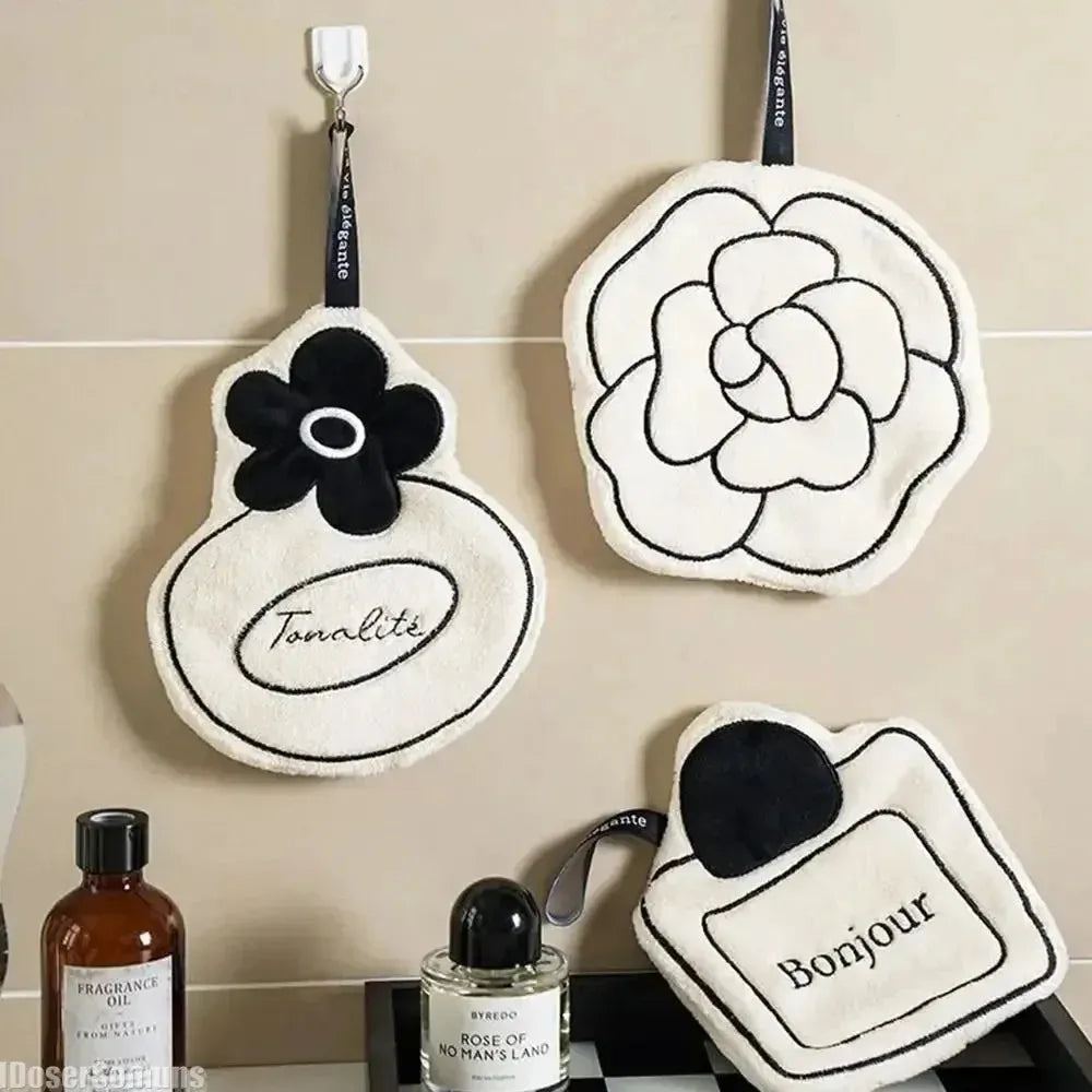 Convenient Hanging Quick-drying Absorbent Hand NEW Double-thickness Hand Towel Home Towel Kitchen and Bathroom Foot Mat Modern