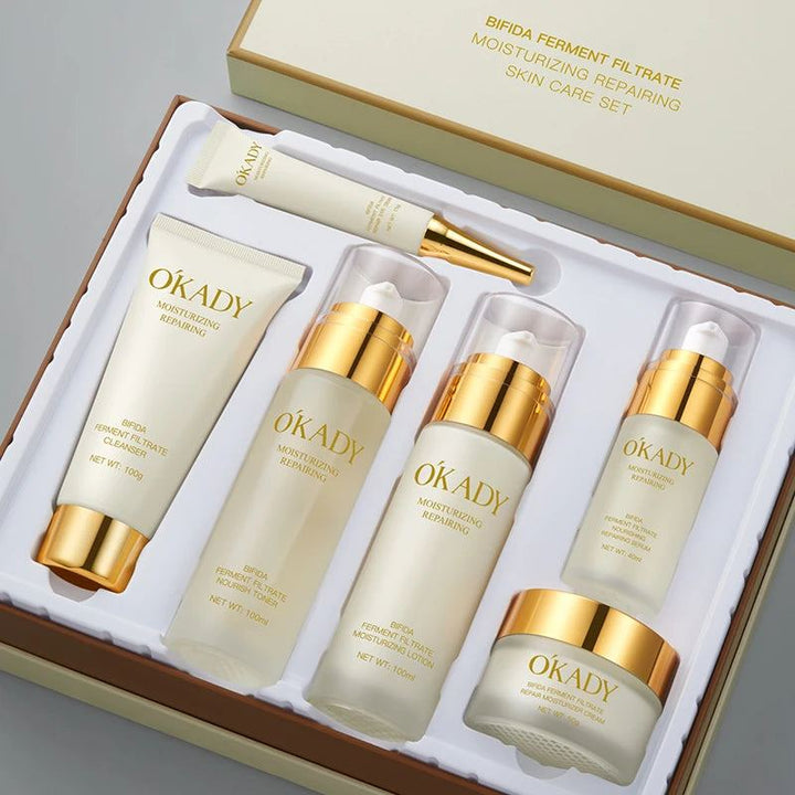 OKADY Hot Sales Low Discount Bifida Ferment Lysate Moisturizing Anti-Aging Lotion Toner Cream Organic Skin Care Set