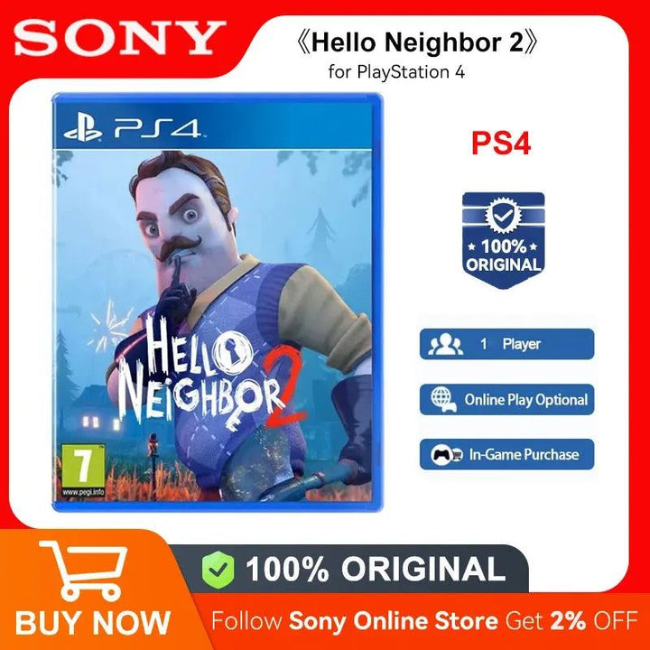 Sony PlayStation 4 Hello Neighbor 2 PS4 Game Deals for Platform PlayStation4 PS4 PlayStation5 PS5 Game Disks