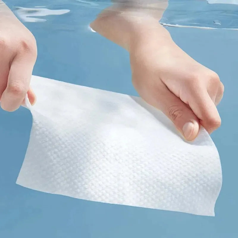 28/7PCS Portable Compressed Towel Disposable Face Washcloth Soft Beauty Cleaning Towel Thickened Cotton Travel Washable Wipes