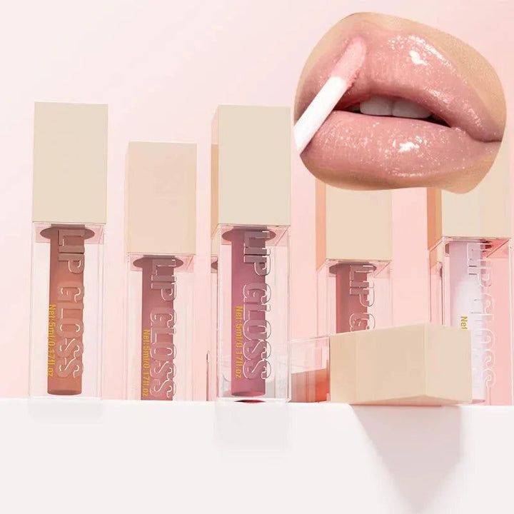 Hyaluronic Acid Lip Glaze Mirror Lipstick Moisturizing And Nourishing Long-lasting Non-fading White Velvet Lipstick