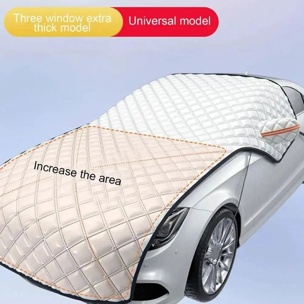 Universal Thicken Car Cover Car Windshield Hood Protect Anti-Frost Sunshade Snowproof Cover Windshield Protector For Sedan E4L7