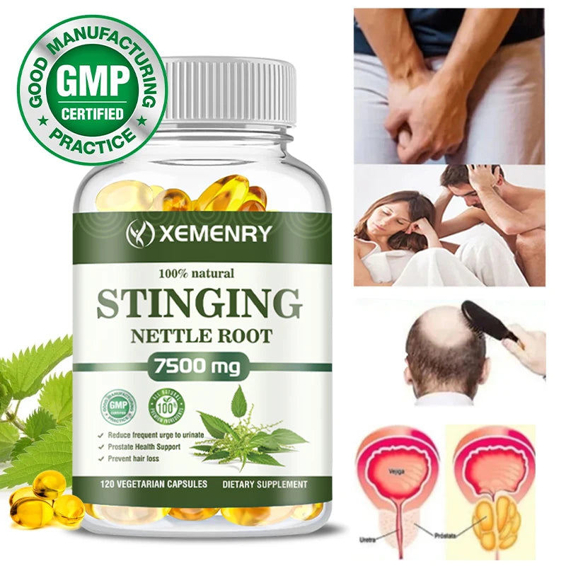 Stinging Nettle Root - Prostate Support and Urinary Tract Health, Relieve Urinary Frequency Capsules