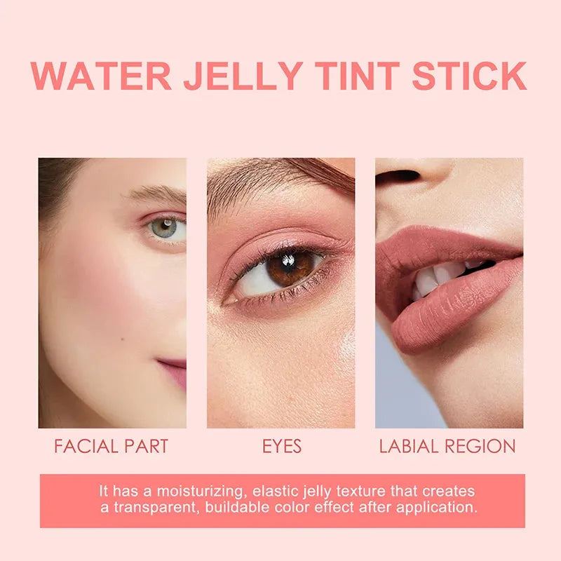 Fruit Jelly Blush Lip Gloss Sticklightweight And Naturalbrighten Your Skin Tonelip Gloss Sticklong-lasting And Waterproof