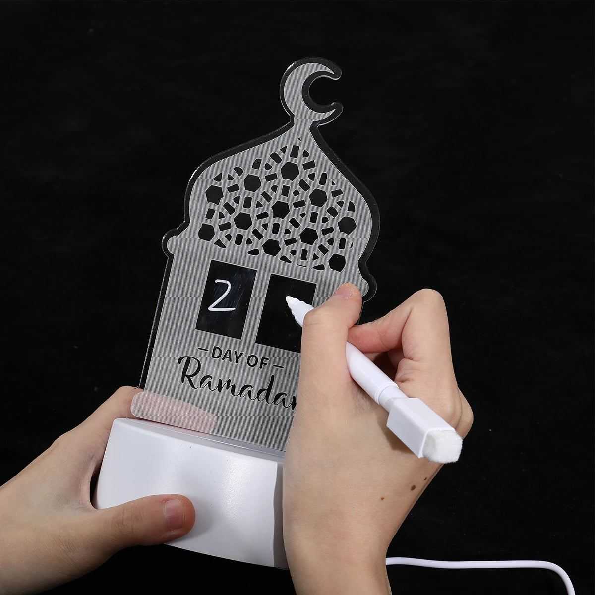 Ramadan Kareem Lights Eid Mubarak Table Lamps Ramadan Decoration For Home 2025 Islamic Muslim Party Decor Eid Al Adha Gifts