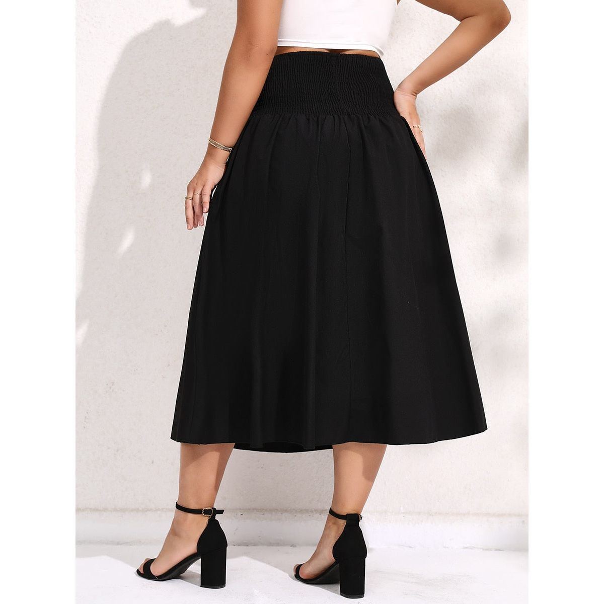 Skirt Women's Plus Size Flare Corset  Fashion Black Dress Women Clothing - Jointcorp