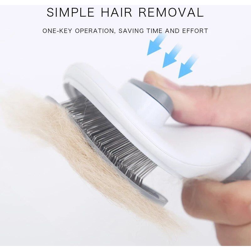 Pet Dog Brush Cat Comb Self Cleaning Pet Hair Remover Brush For Dogs Cats Grooming Tools Pets Dematting Comb Dogs Accessories - Jointcorp