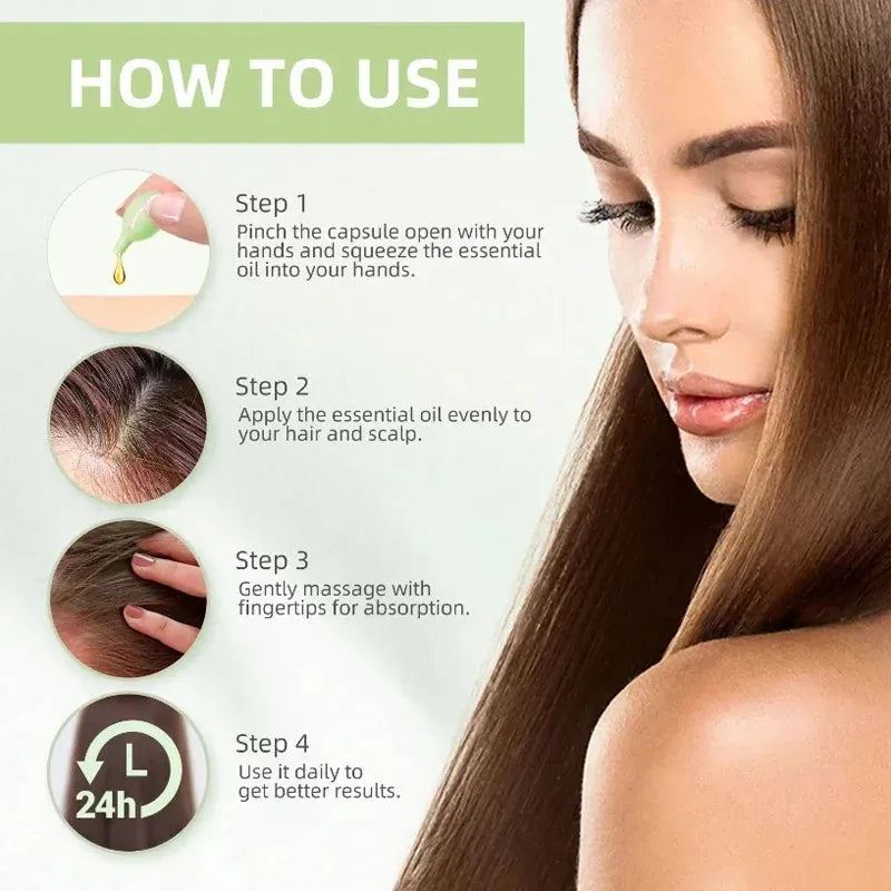 30 Pills Smoothing Silky Hair Vitamin Capsules Repairing Damaged Hair Oil Nourishing Hair Care Essence Products