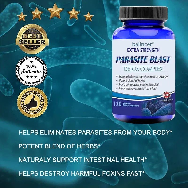 Balincer - Parasite Blaster Detox Complex - Rich in Cranberry, Zinc, and Garlic To Support Gut Health, Immunity & Antibacterial