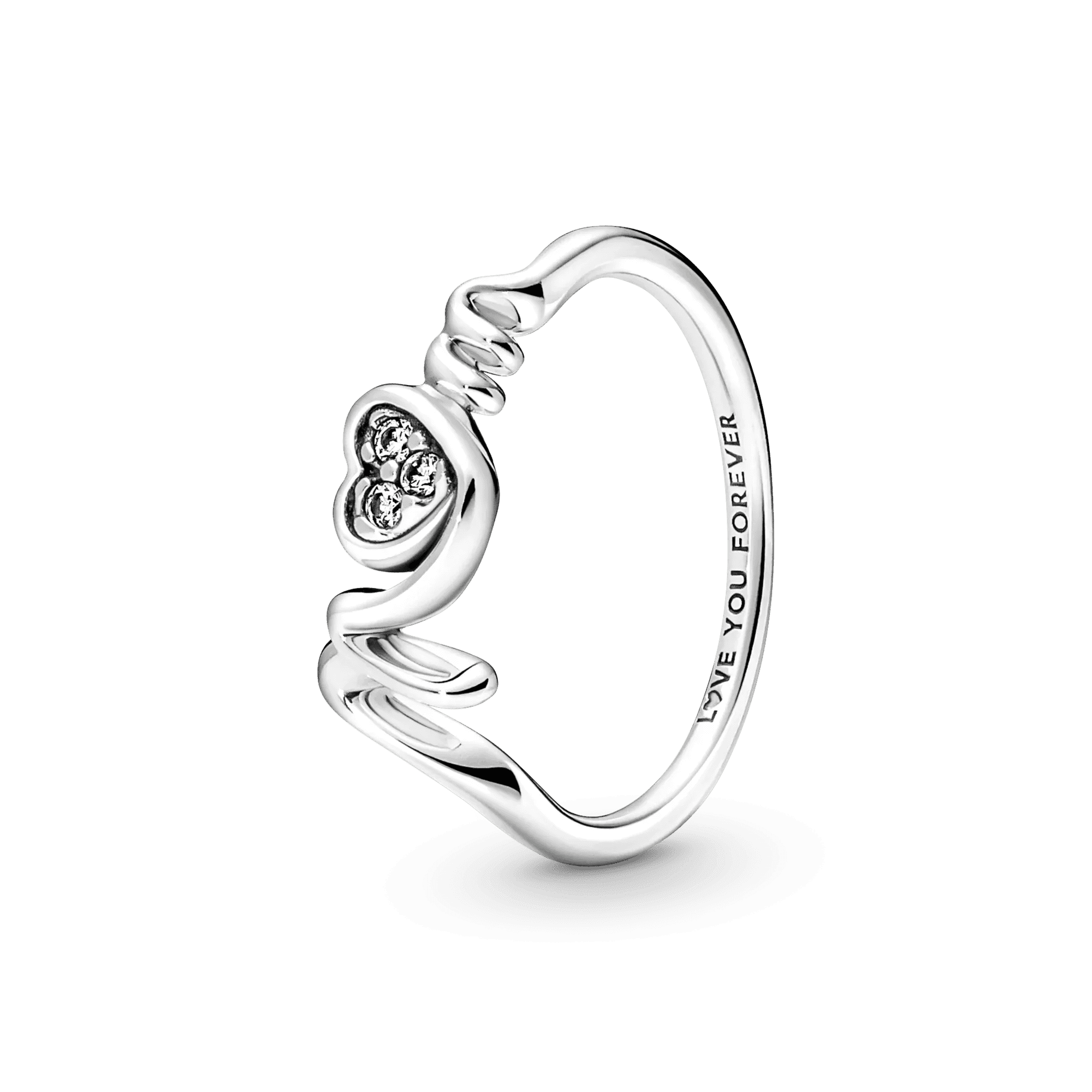 Sterling Silver Cocktail Ring Geometric Cubic Zircon for Women