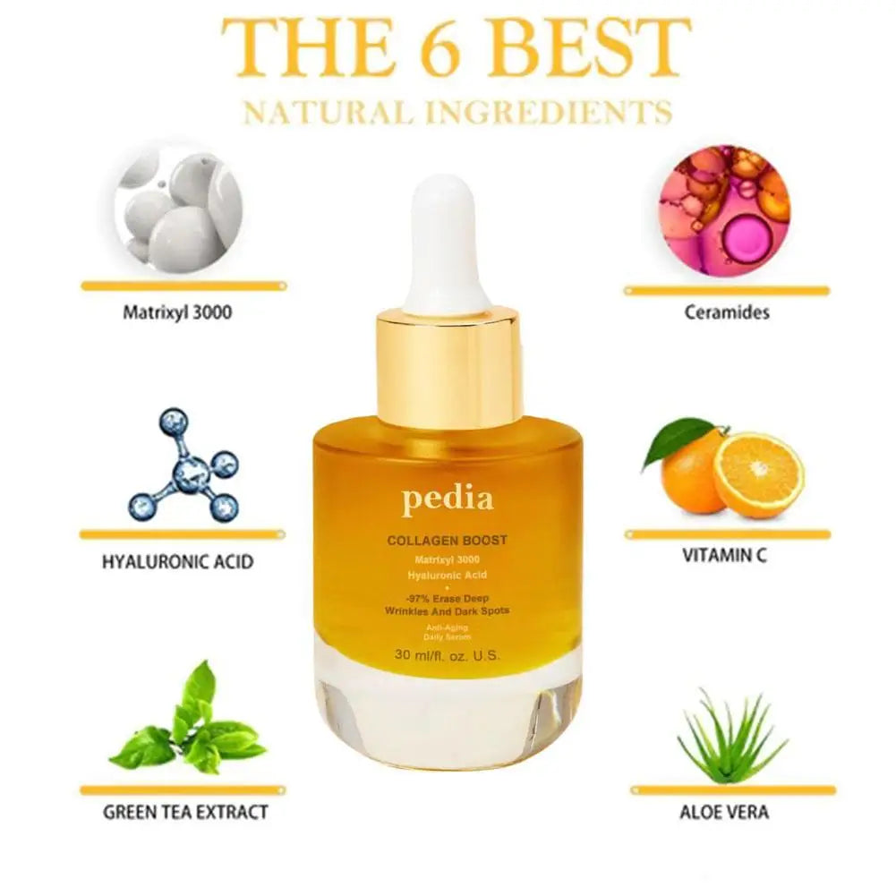 30ml Collagen Face Serum Moisturizing Collagen Firming Smoothing Brightening Nourishing Facial Essential Oil skin care product