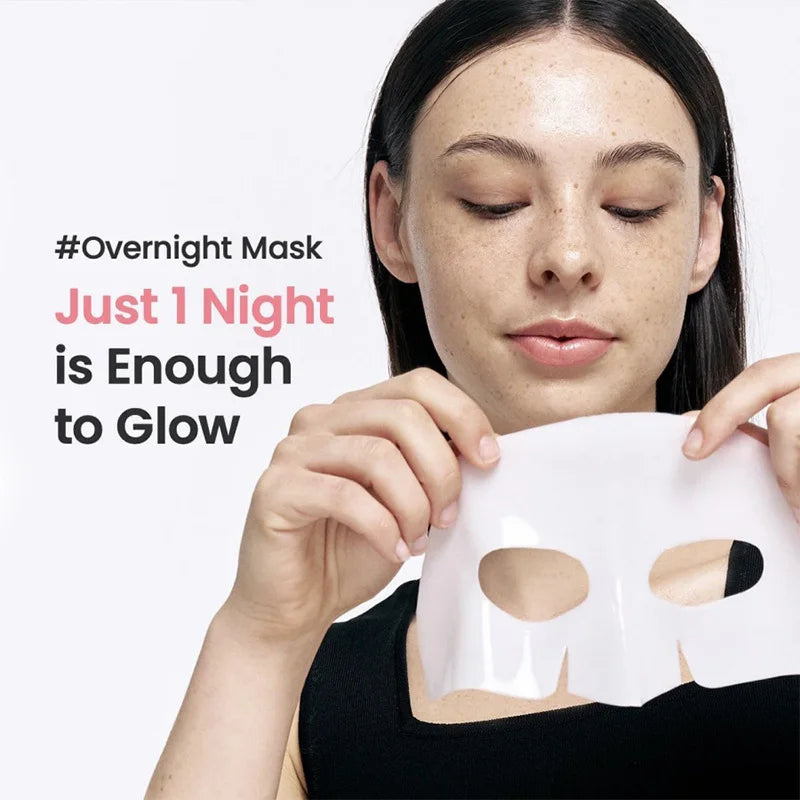 20/10/5PCs Bio Collagen Face Mask Shrink Pores Deep Hydrating Overnight Mask Moisturizing Refreshing Brightening Face Skin Care
