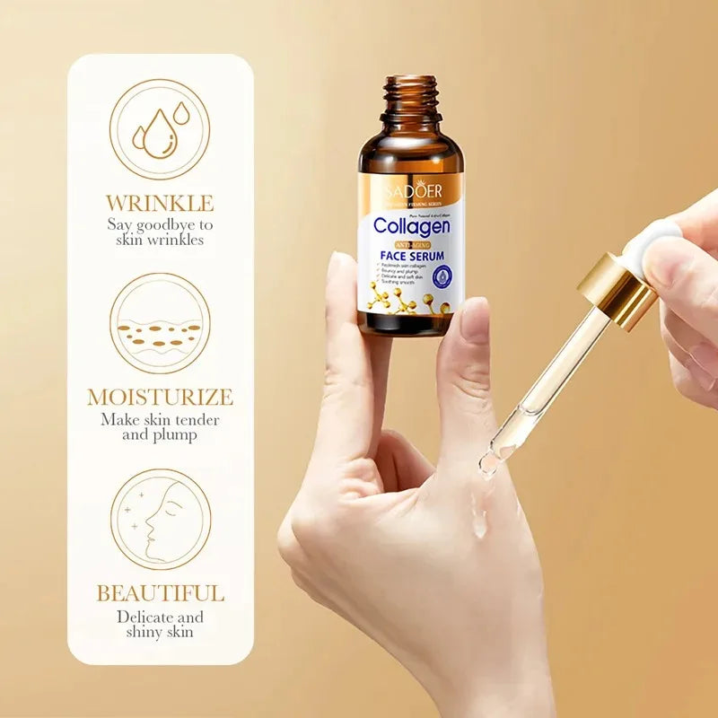 SADOER Collagen Skin Care Serie Collagen Facial Mask Moisturizing Anti-aging Repair Brightening Skin Facial Mask Facial Skincare