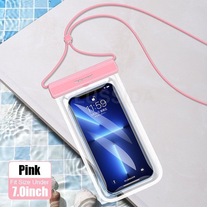 Waterproof Phone Case Under 7.0 inches For iPhone 13 14 Pro Max X Case IPX8 Universal Cover For Huawei Xiaomi Redmi Note Samsung - Jointcorp