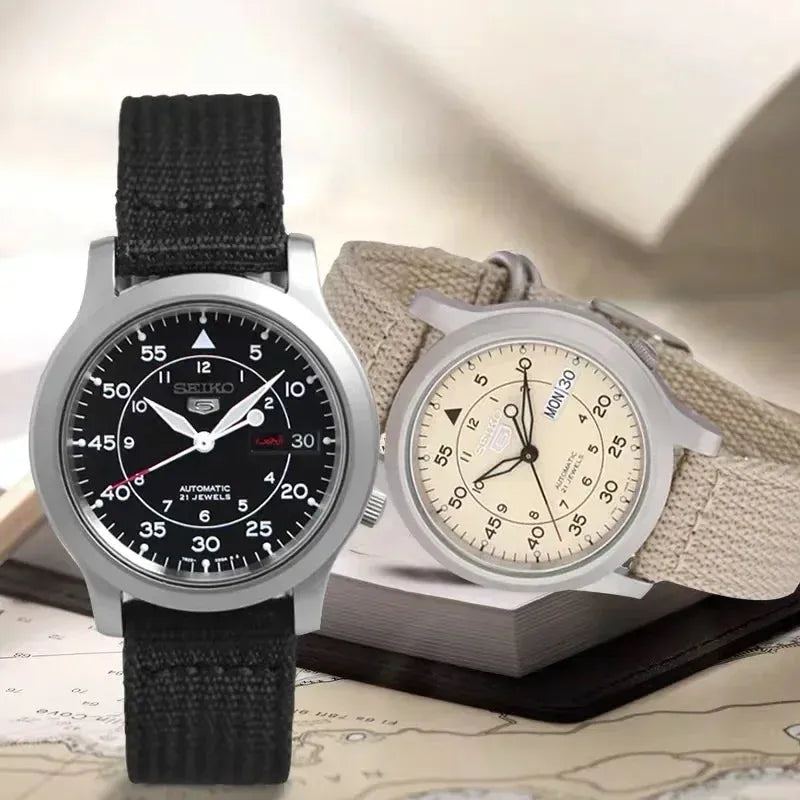 Seiko 5 Military Men's Dial Nylon Band Automatic Watch - SNK807K2