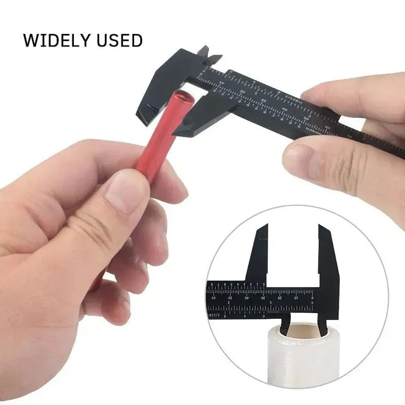 1PC Plastic Vernier Caliper Digital Display Caliper Mini Text Play Caliper Student Vernier Ruler 0 to 150mm Measuring Tool