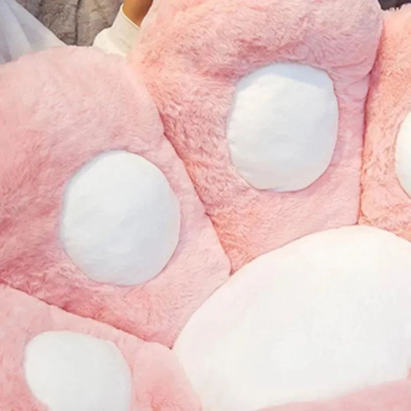 Cat Paw Back Soft Pillows Plush Chair Cushion Sofa Indoor Floor Home Chair Decor Animal Plush Throw Pillow Back Rest Pillow