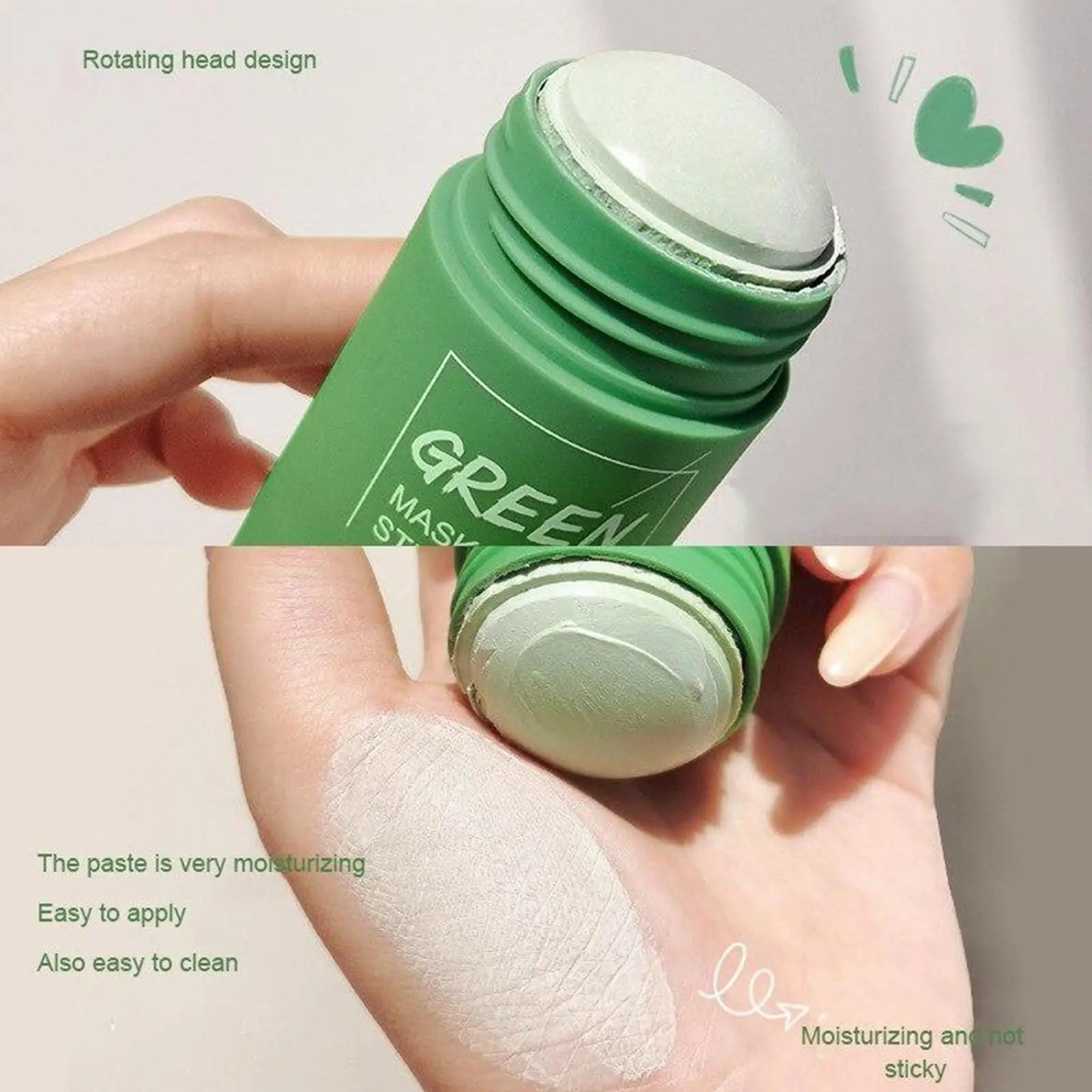 40ml Remove Blackhead Green Tea Solid Mask Clean Stick Mask Facial Dispel Acne Blemish Shrink Pores Korean Skin Care Multipack