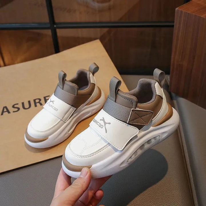 2023 Children's Sneakers Yellow Soft Non-slip Boys Casual Running Shoes Four Seasons Brown Girls Board Shoes Kids Casual Shoes