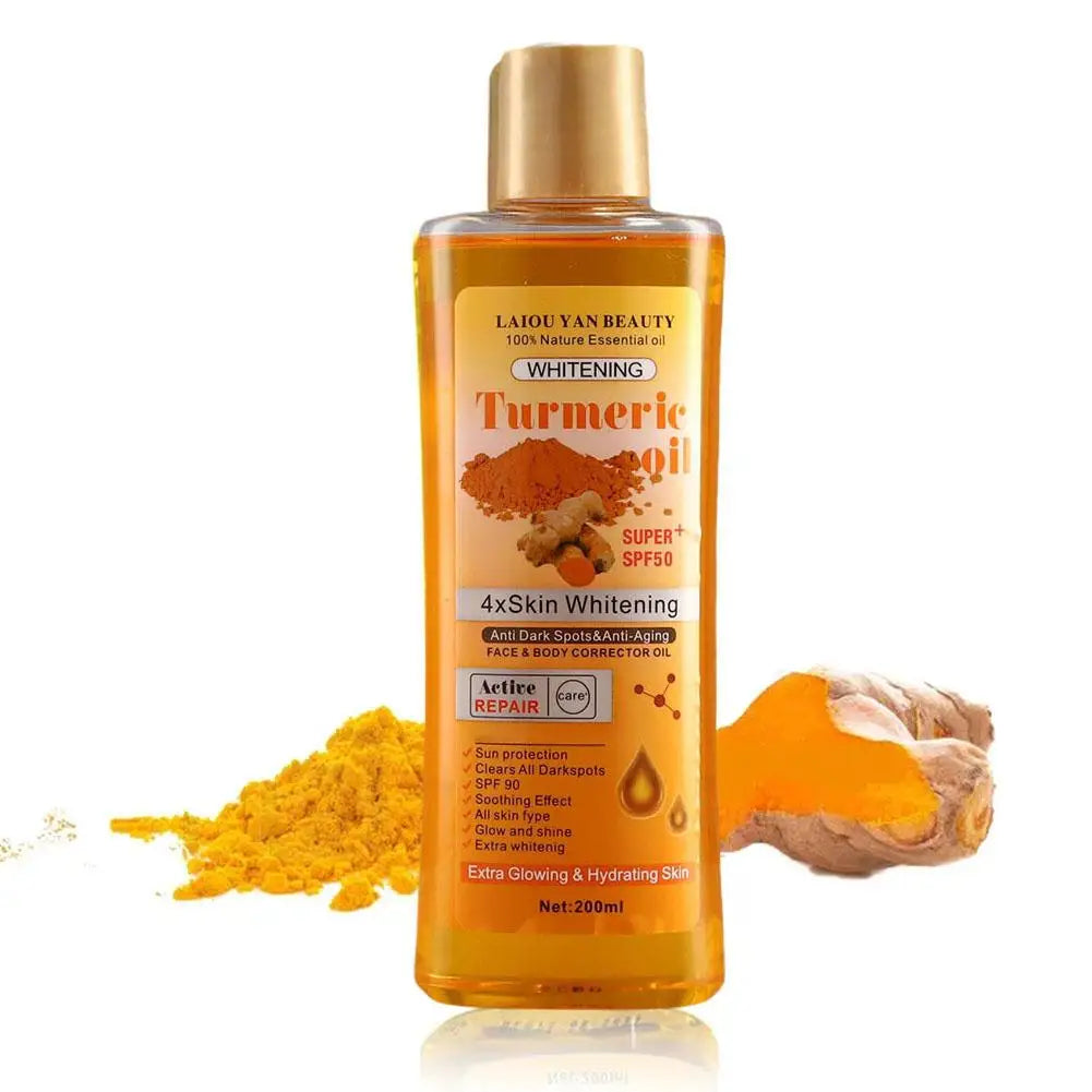 Turmeric Essential Oil Facial Body Massage Moisturizing Diffuser Aromatherapy Face Body Care Smoothing Body face Skin Care 200ml