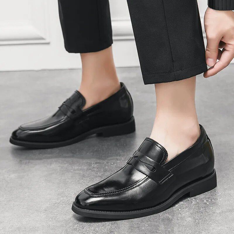 New Men Leather Shoes For Men Luxury Slip On Business