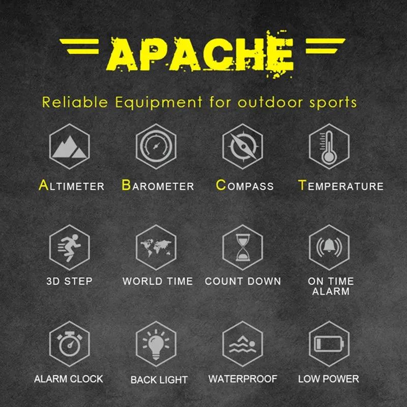 NORTH EDGE Men's Sport Digital watch Compass waterproof 50m Wristband