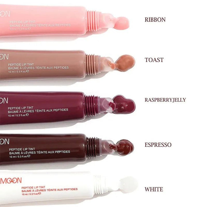 5-Color Peptide Glossy Lip, Balm Long Lasting Hydrating and Lightening Lip Lines,Sexy Plumping Colorfast,Lip Treatment
