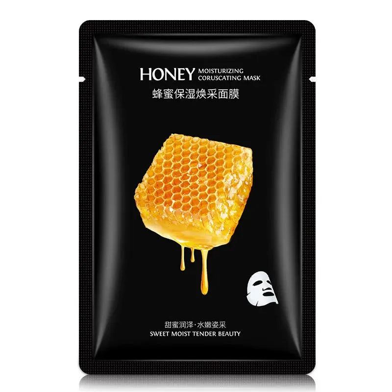 20pcs Honey Moisturizing Face Mask Firming Nourishing skincare Facial Masks Beauty Face Sheet Mask Skin Skin Care Products