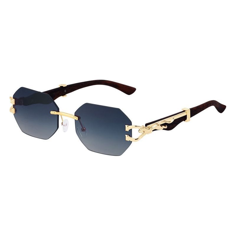 Sunglasses for Women Retro Imitation Wood Leopard Leg High-quality - Jointcorp