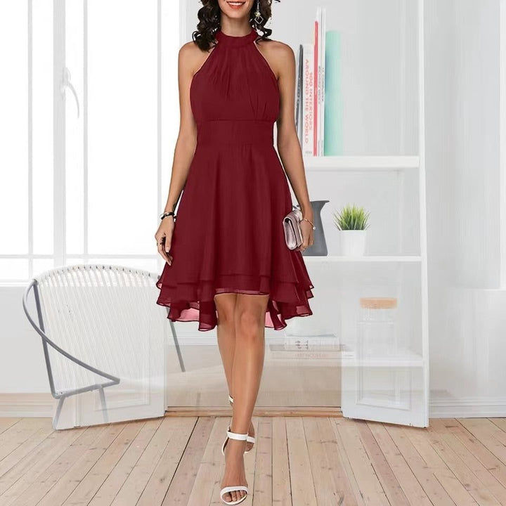 Women's Dress Elegant Solid Color High Waist Slim-Fit Party Dresses Vintage dresses - Jointcorp