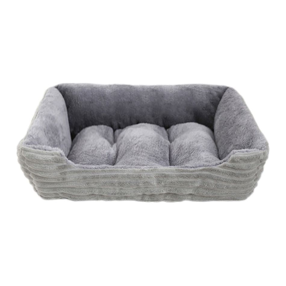 Pet Cat Dog Bed Cozy Square Plush Kennel Puppy Sofa Bed Small Large Dog Sleep Pad Portable Pet Bed Nest Pet Supplies Accessories - Jointcorp