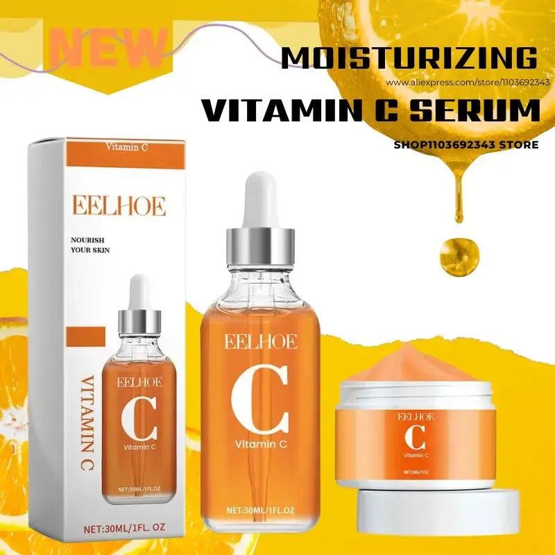 Vitamin C Serum Anti-aging Facial Cream Wrinkle Removal,Hydrating ,Brightening,Blemishing For Face Glowing Skin Care Oil 30ml