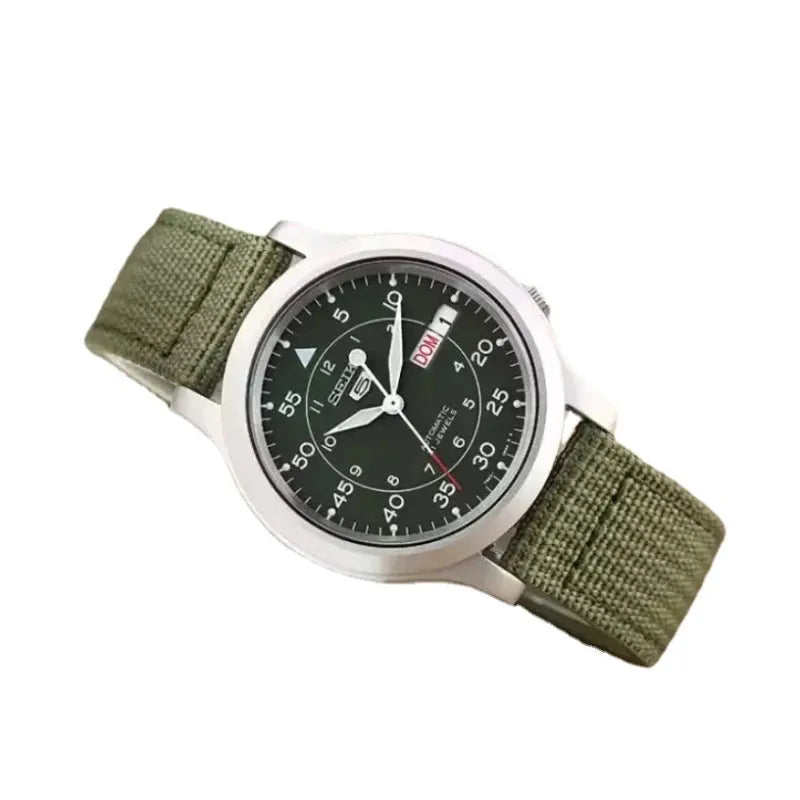Seiko 5 Military Men's Dial Nylon Band Automatic Watch - SNK807K2