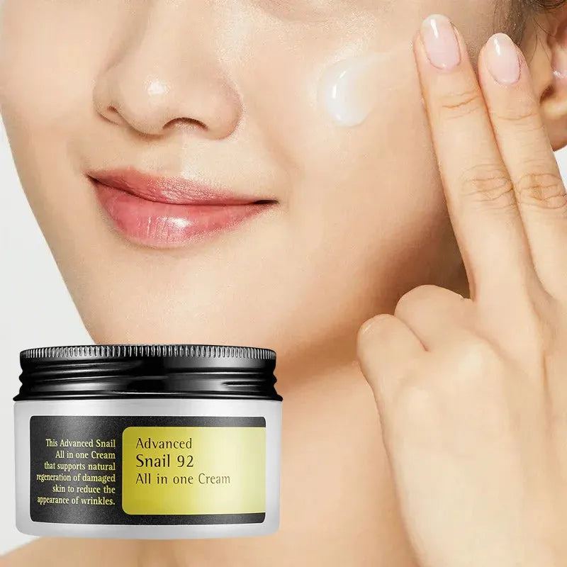 Snail Essence Duo Snail Mucin Essence & Snail Mucin Cream Hydrate and Improve Dark Spots & Anti-aging Benefits Korean Skincare