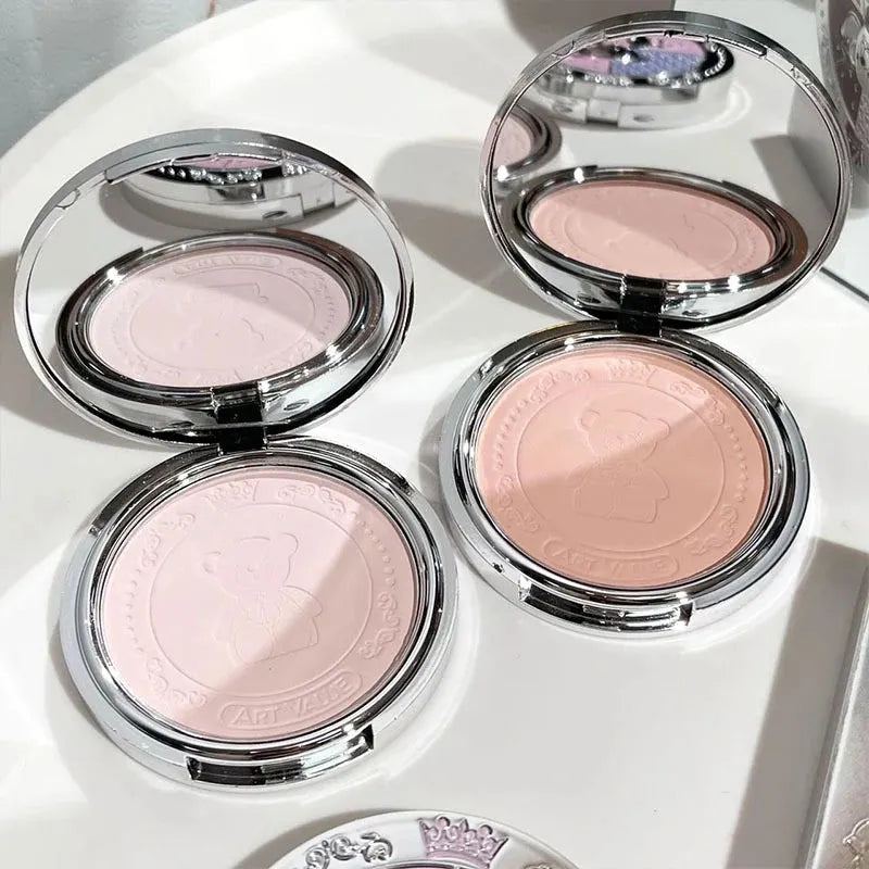 2024 Natural Pink Loose Powder Oil Control Waterproof Mineral Face Pressed Makeup Powder Cosmetic Long Lasting Setting Powder