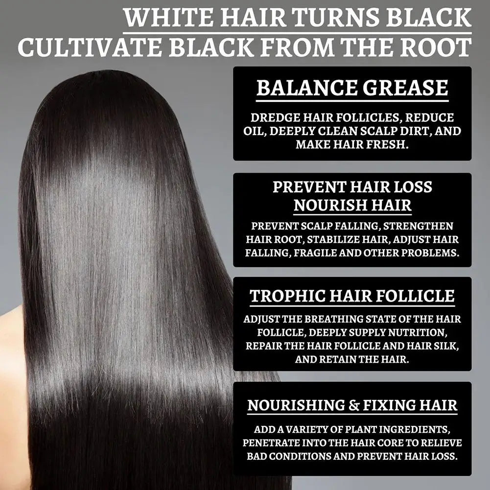 30ml Grey Hair Treatment Serum Grey Hair To Black Hair nourishing Hair Oil Anti Hair Scalp Herbal Lotion Repair Hair Essence