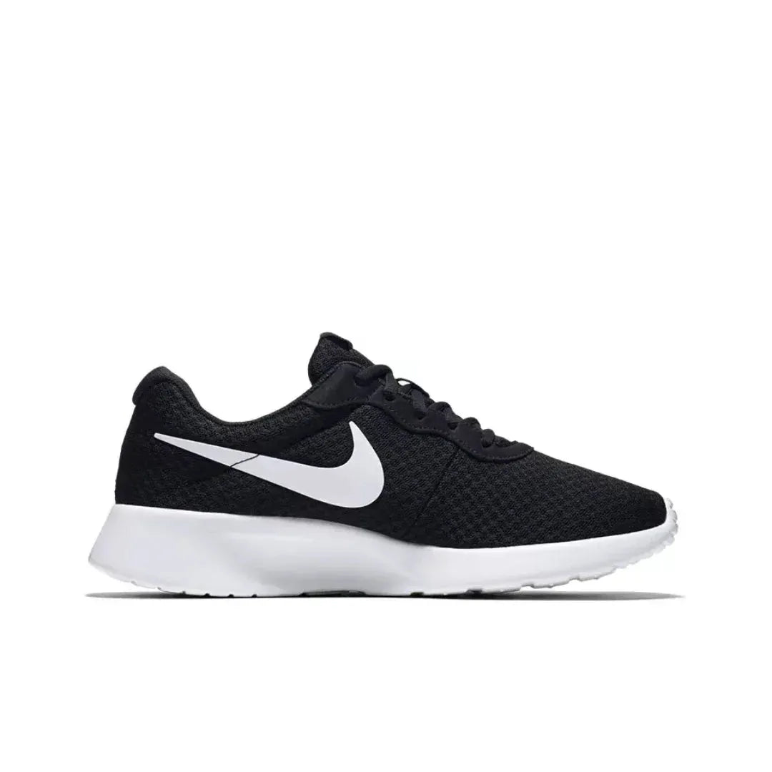 Nike Tanjun Men and Women Non-Slip Low Top Sneakers Breathable Black Oreo Running Shoes 812654-001