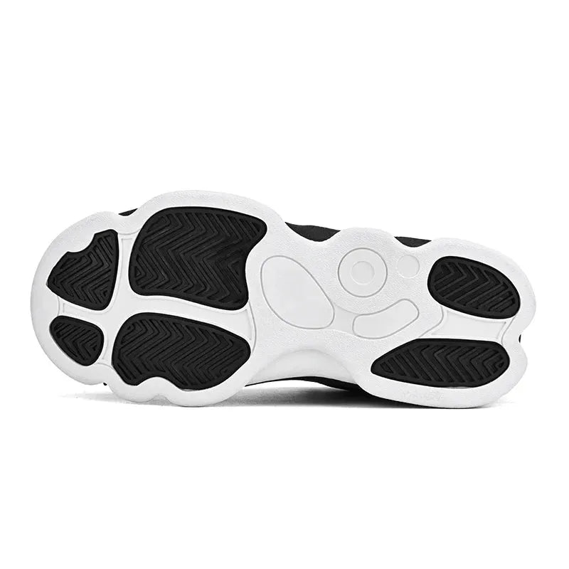 2023 new sports shoes male adolescent boys middle school leisure leather cushioned anti-slip actual combat basketball shoes