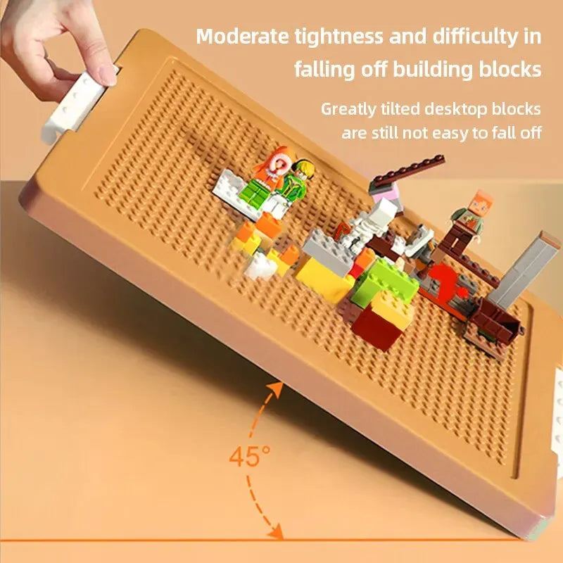 Building Blocks Toys Storage Box for Lids Brick Shaped Plastic Kids Bin Child Toy Containers Sundries Stackable Organizer